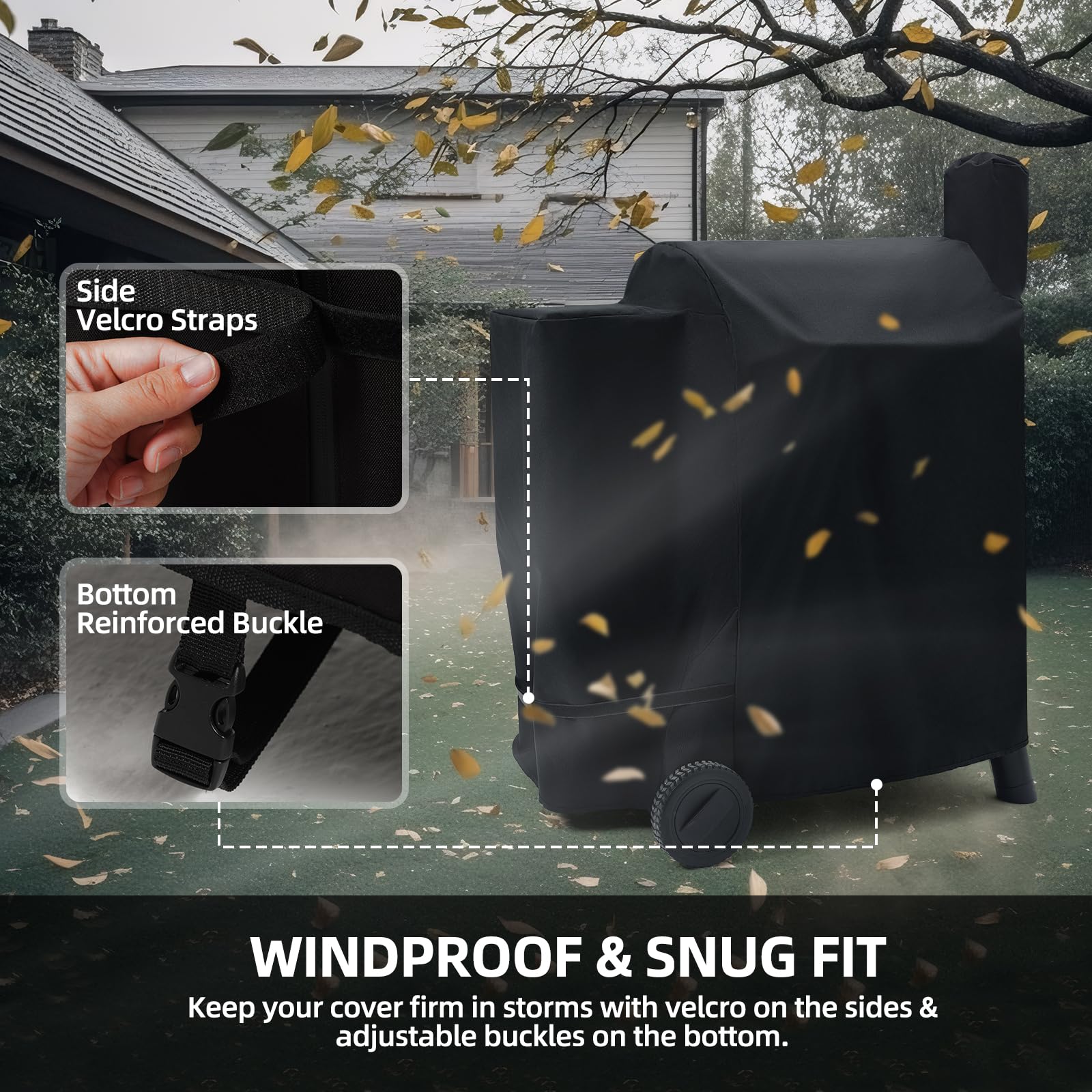 SCAUSY 600D fabric resists fading and tearing for long-lasting use