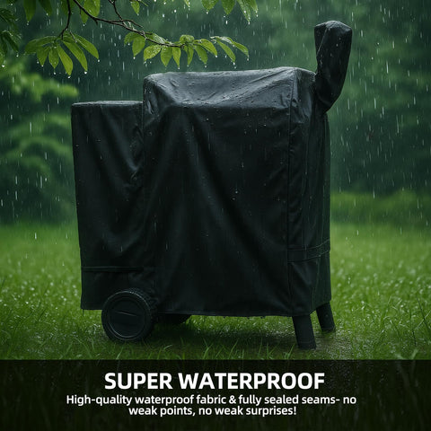 SCAUSY cover designed for Traeger Pro 22 ensures snug, windproof protection