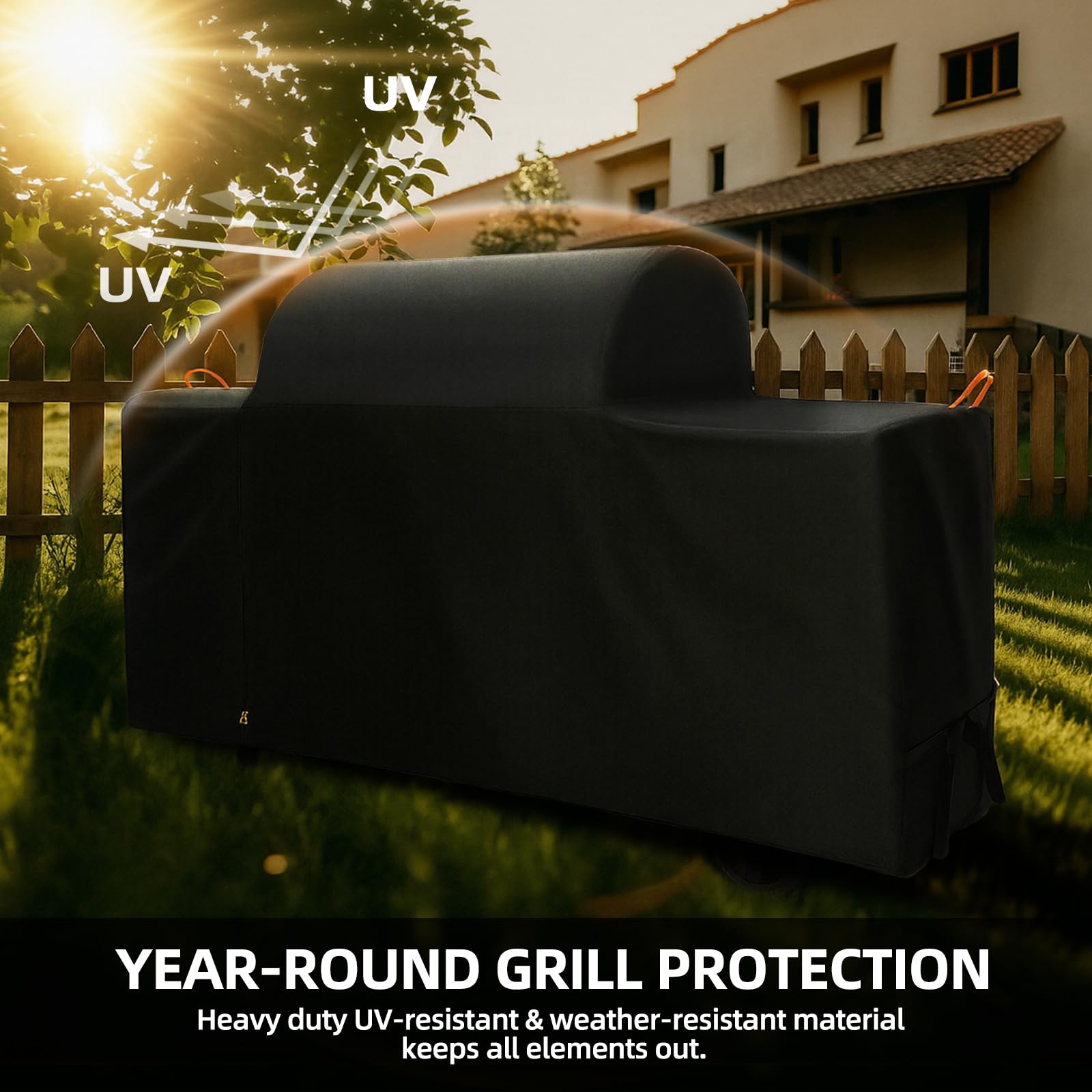 SCAUSY Bac776 windproof straps keep the cover secure during gusts