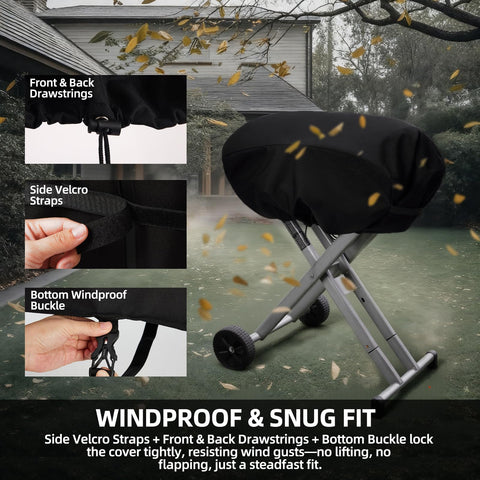 SCAUSY easy-clean grill cover—rinse, air-dry