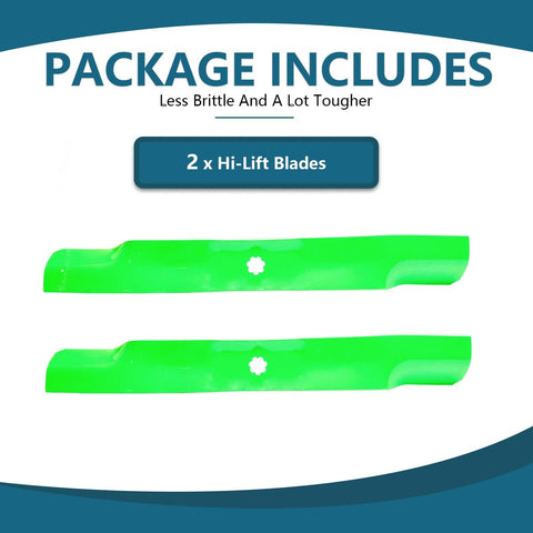 SCBHWJ 42-inch deck blade pack of two for easy replacement and savings