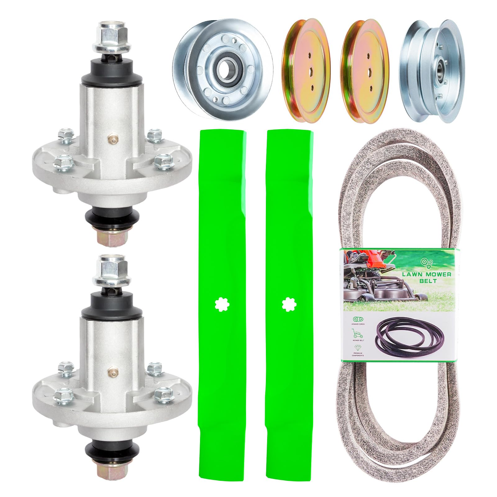 SCBHWJ 42 inch deck rebuild kit spindles improve mower performance during operation