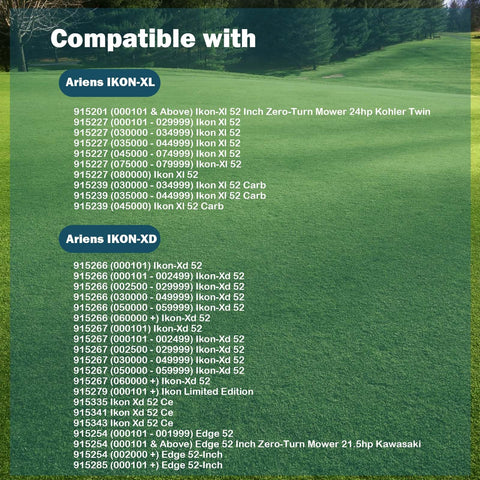 SCBHWJ Ariens Gravely blade compatibility for easy mower upgrades.