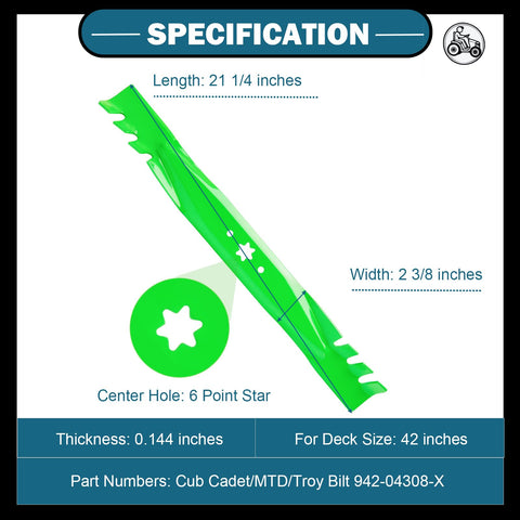 SCBHWJ compatibility models list showing broad mower fit