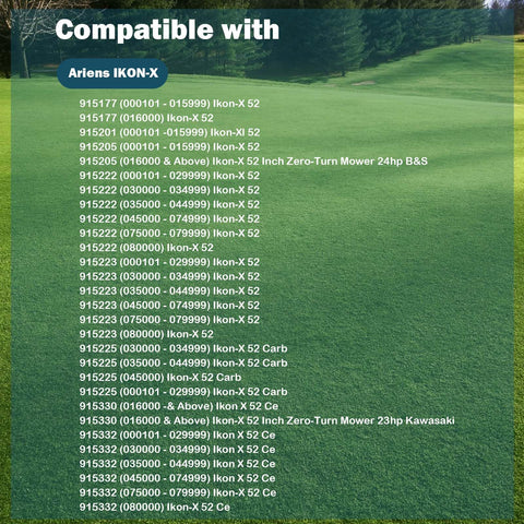 SCBHWJ IKON XL/X blades for smooth operation on Gravely and Ariens decks.