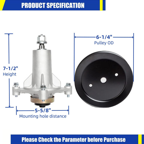SCBHWJ spindle assembly 532187281 fits Husqvarna models for reliable cutting
