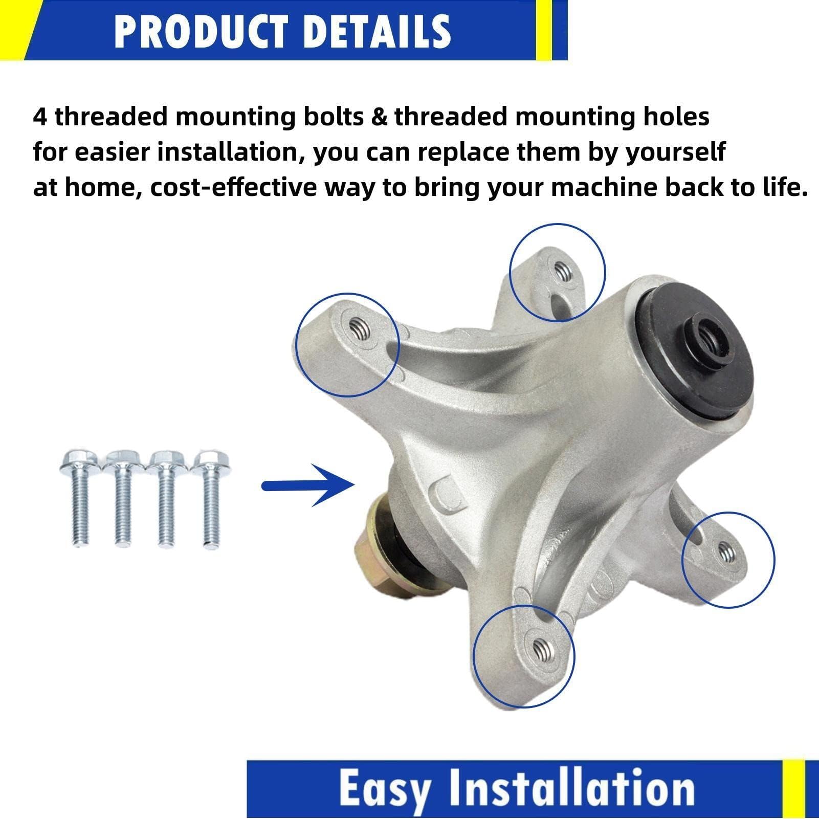 Four mounting bolts included for quick installation and sturdy hold.