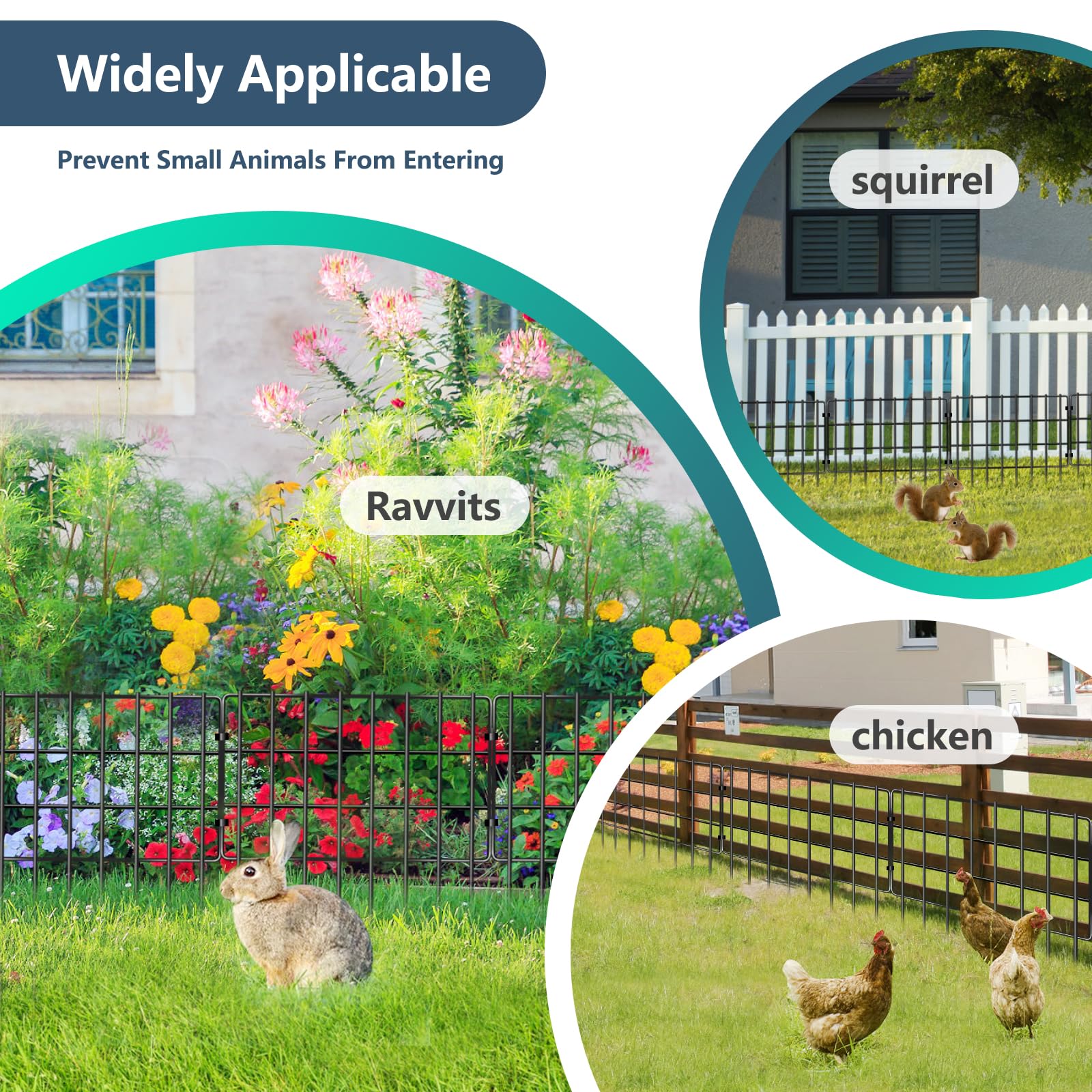 SCBIGM garden boundary helps deter dogs and rabbits from beds