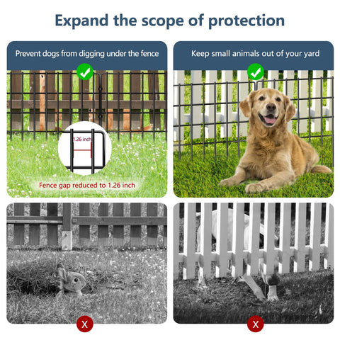SCBIGM rustproof metal fence with welded panels for long-lasting outdoor use