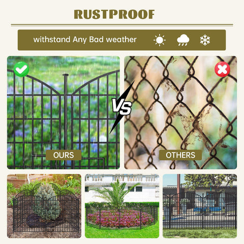 SCBIGM tall 32-inch fence blocks larger dogs in yards