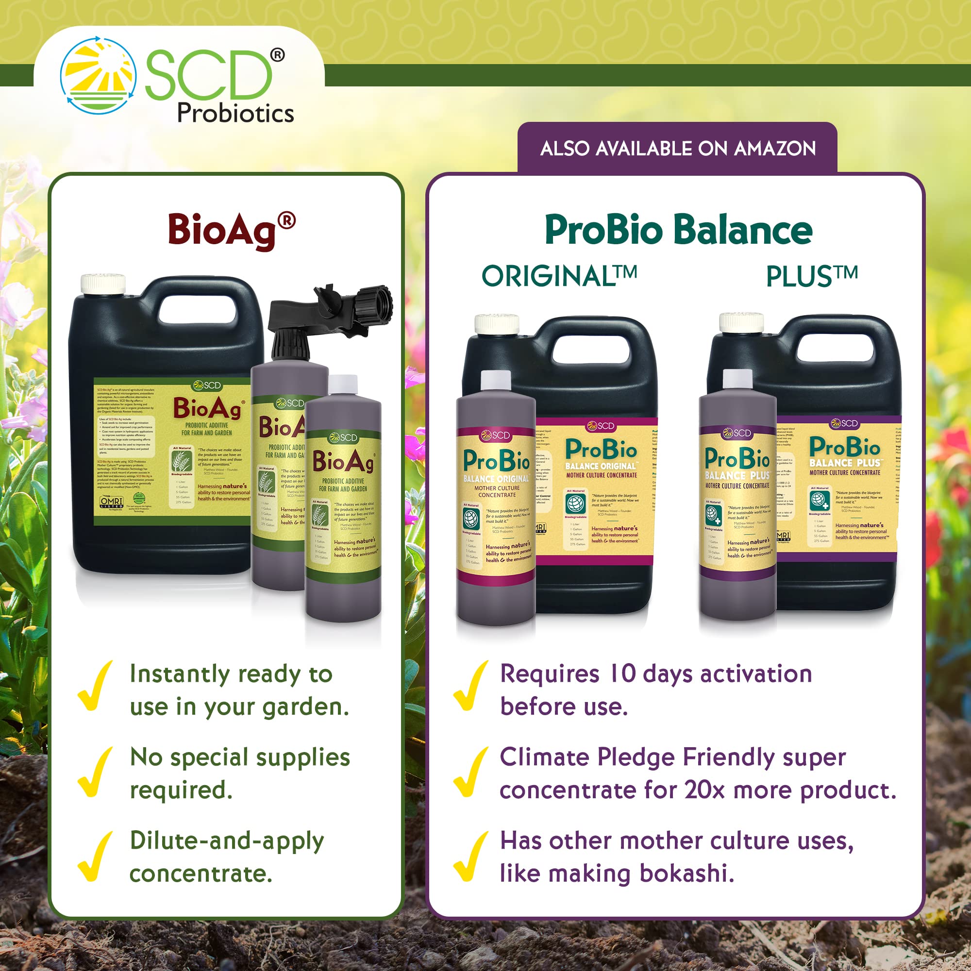 SCD BioAg is safe for people and pets during garden care