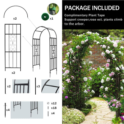 SCENDOR Garden arbors pair with fairy lights for ambiance