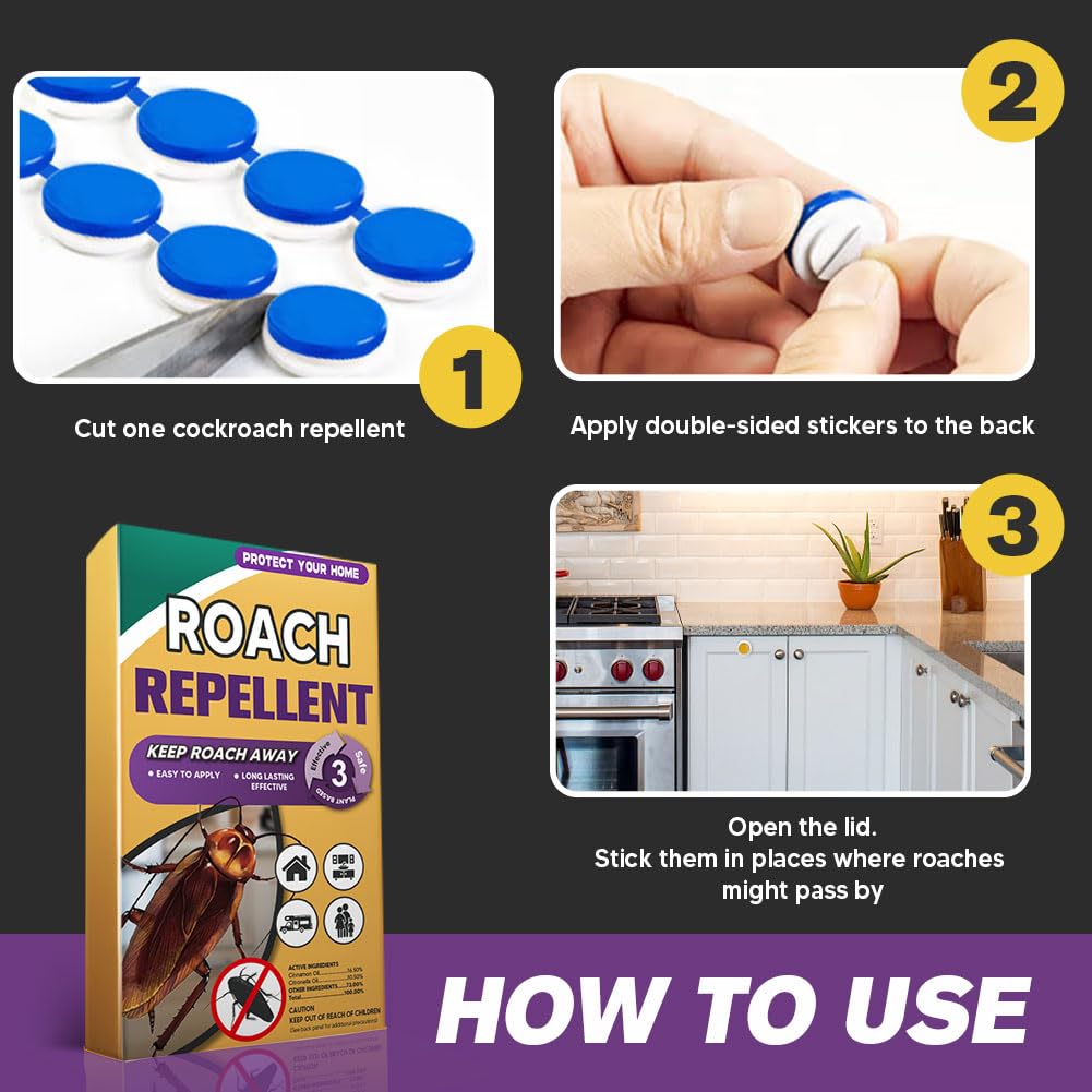 SCFKAOF Roach Repellent placed in a corner for discreet protection.