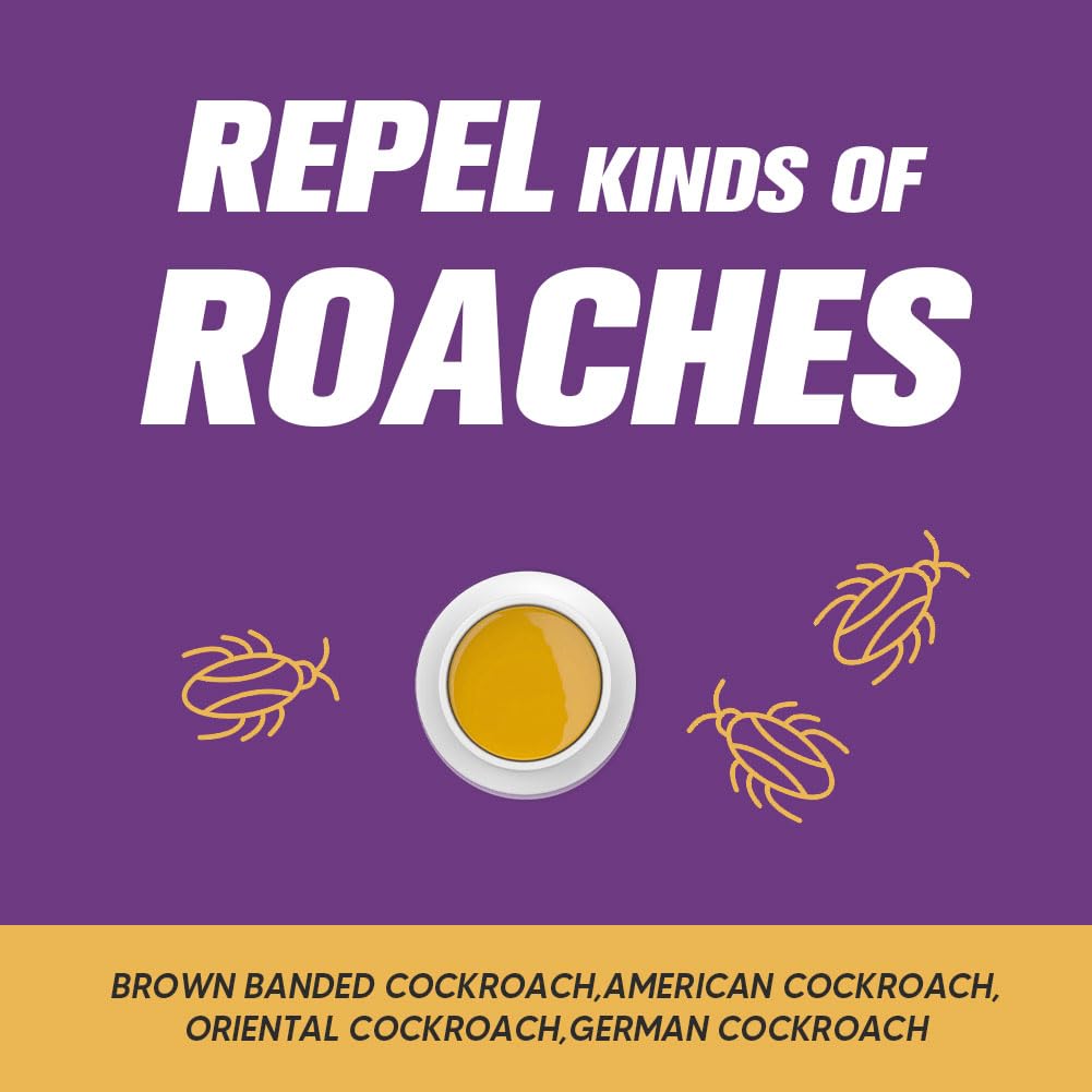 SCFKAOF Roach Repellent packaging shows 8P bag for multiple rooms.