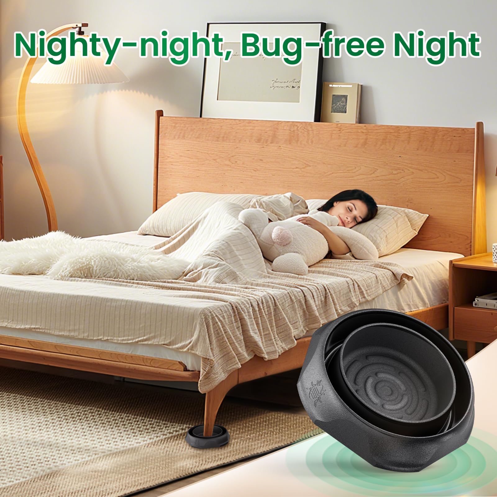Schadro bed bug interceptors 12 pack for multiple rooms