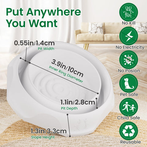 Schadro Bed Bug Interceptor under-sofa trap monitors furniture for pests.