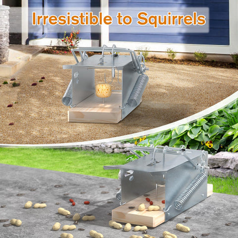 Schadro mobile trap setup allows easy relocation around yards.