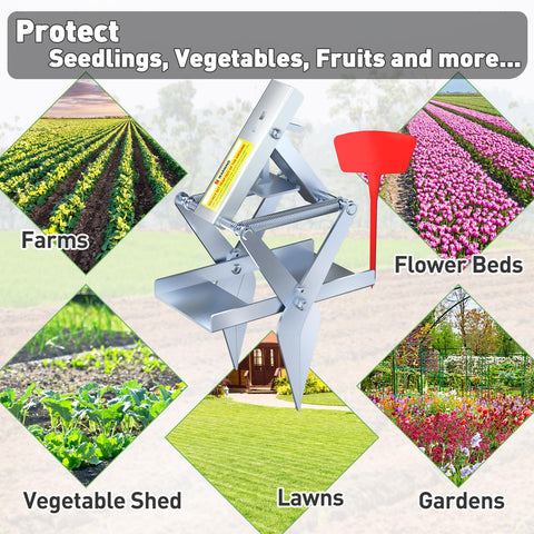 Schadro mole traps suit courtyards, gardens, fields, and farms.
