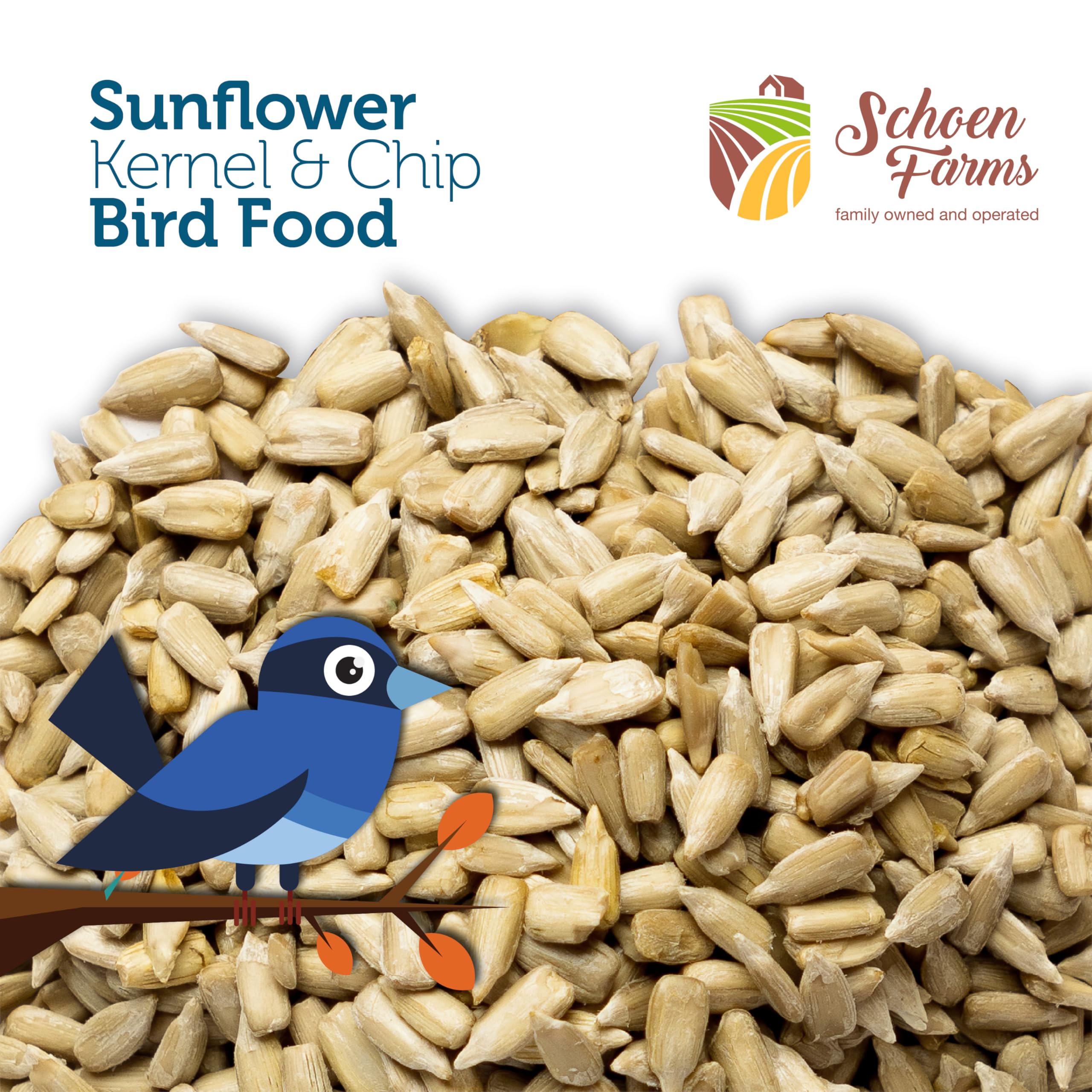 Schoen Farms resealable 10 lb bag preserves freshness between feedings for忙 households.