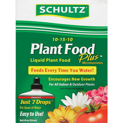 Schultz SPF45170 label close-up shows universal nutrient balance.
