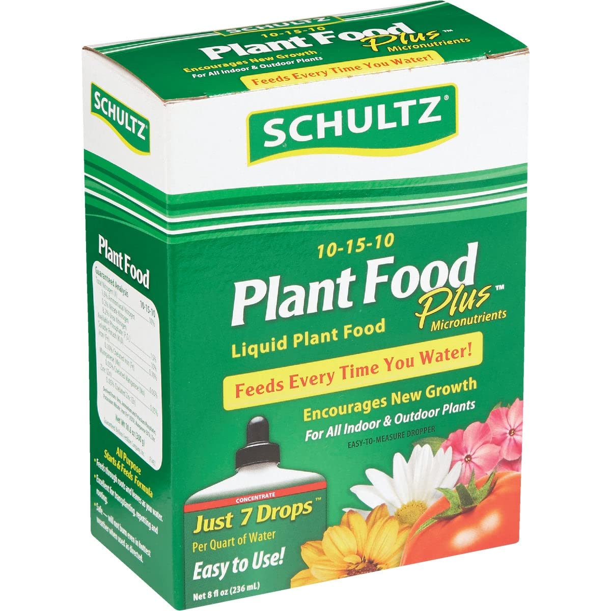 Schultz universal formula used in outdoor garden beds for flourishing blooms.