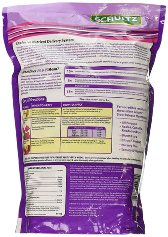 Schultz SPF48410 rose-and-flower granules close-up for steady garden feeding