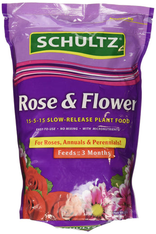 Schultz SPF48410 Rose & Flower slow-release bottle boosts blooms and reduces feeding frequency