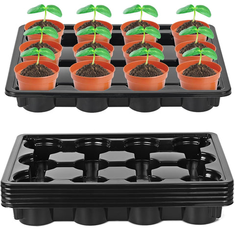 Sckee 12-cell tray supports 4-inch pots for stable transport.