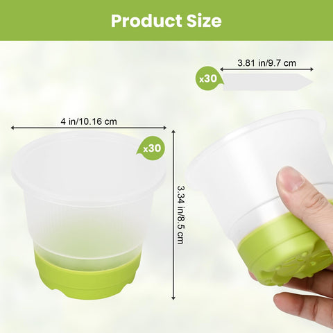 Sckee durable PET pots are lightweight and reusable after use.