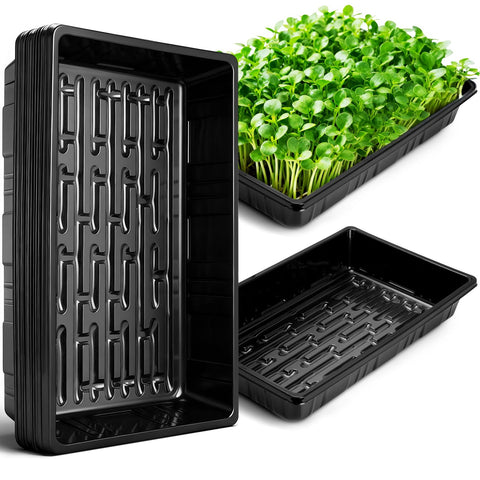 Sckee upgraded plant growing trays for durable reusable seed starting flats