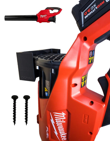 SCN3D Milwaukee M18 Fuel leaf blower wall mount front view for secure, easy access.