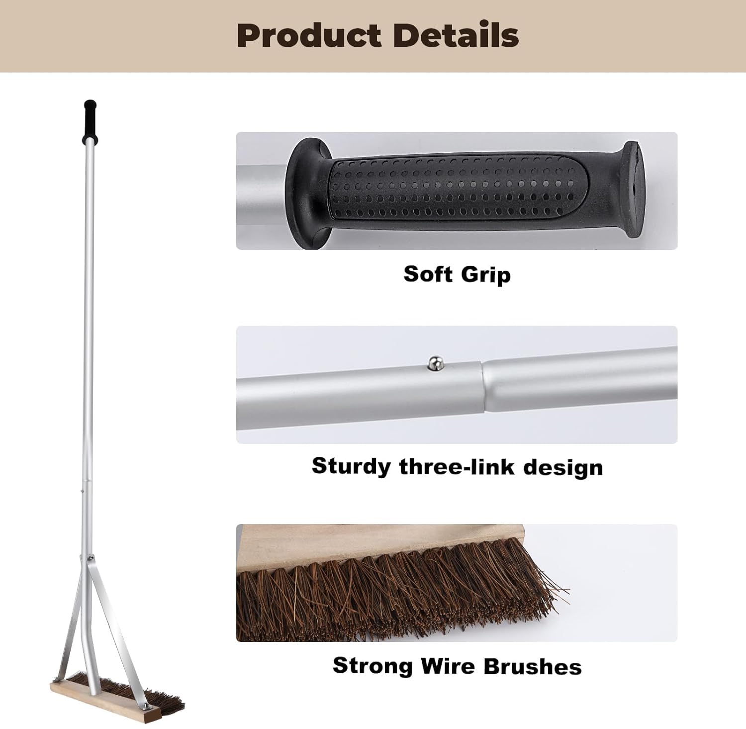 SCNKKL Lightweight Aluminum Rods reduce fatigue during cleaning.