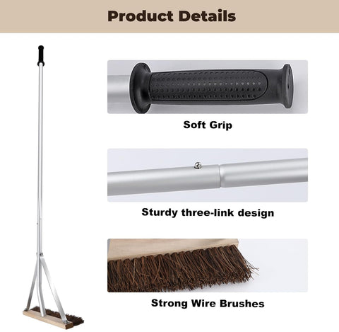 SCNKKL Lightweight Aluminum Rods reduce fatigue during cleaning.