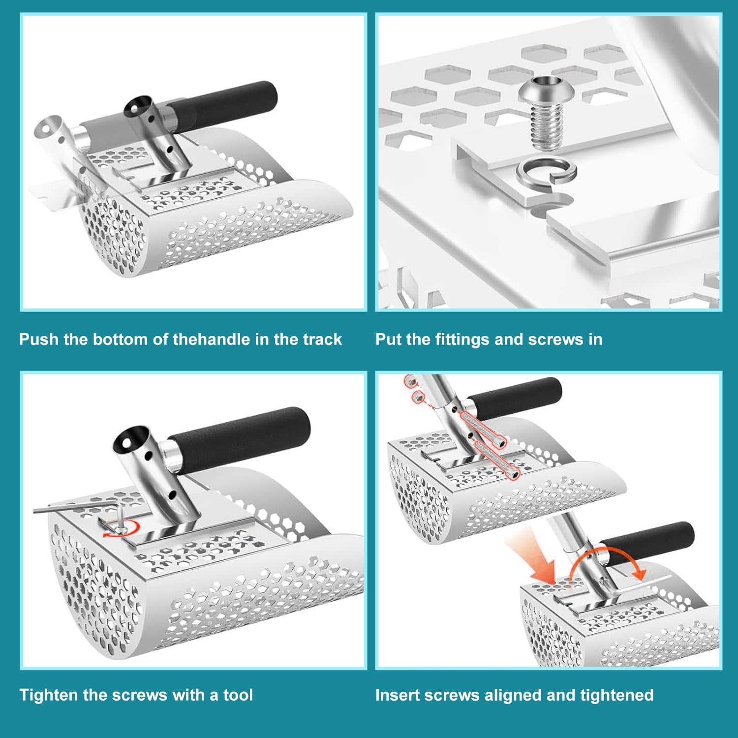 SCNKKL segmented grip with rubber handle for comfortable control