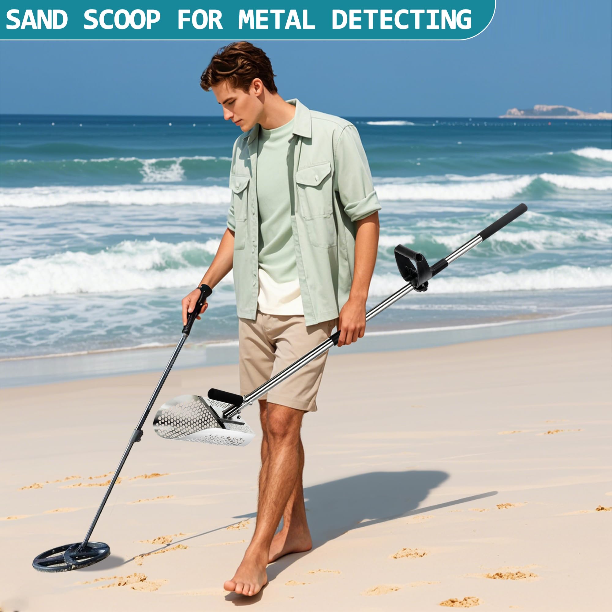 SCNKKL stainless steel shovel close-up highlighting corrosion resistance