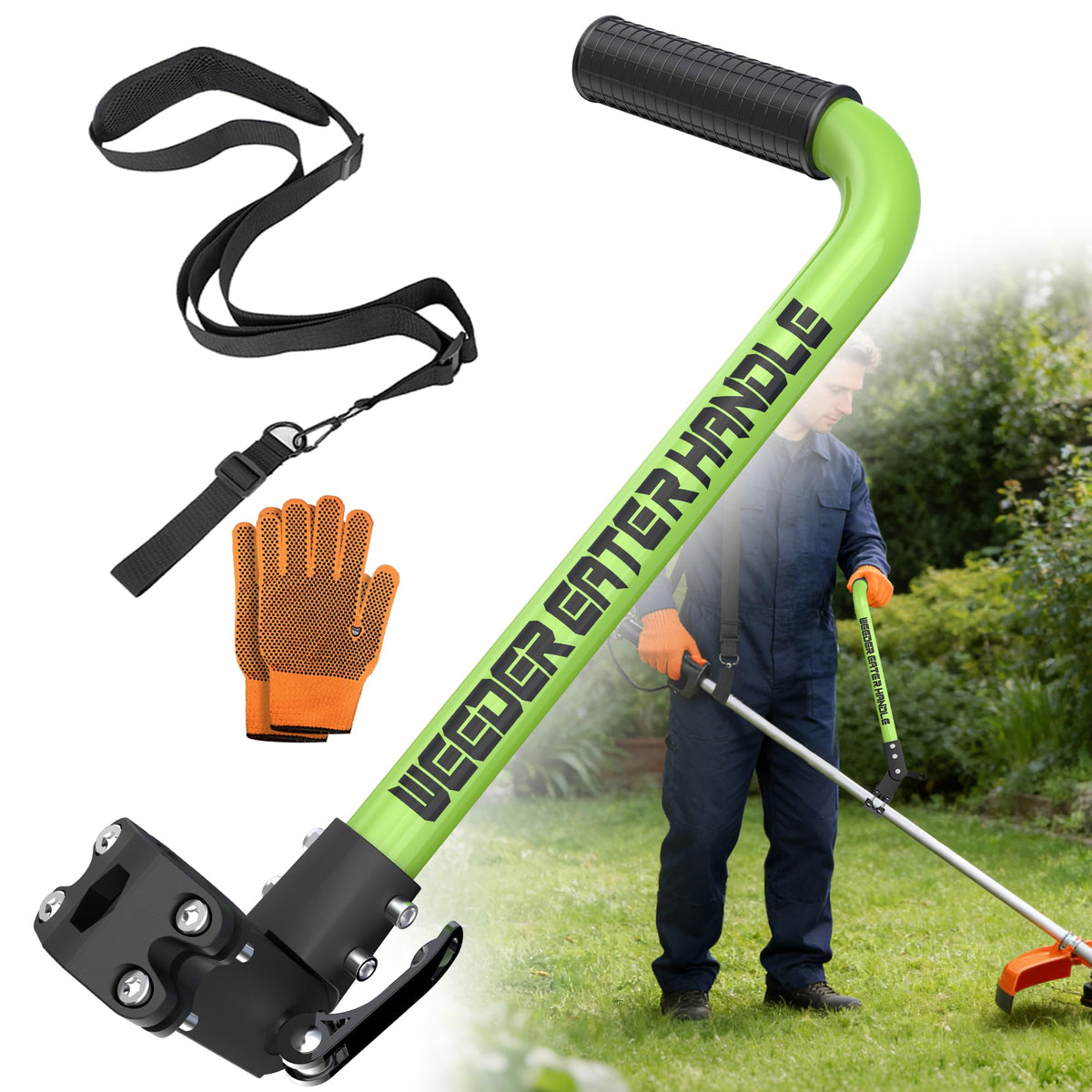 SCNKKL weed eater handle with ergonomic grip for comfortable trimming sessions.