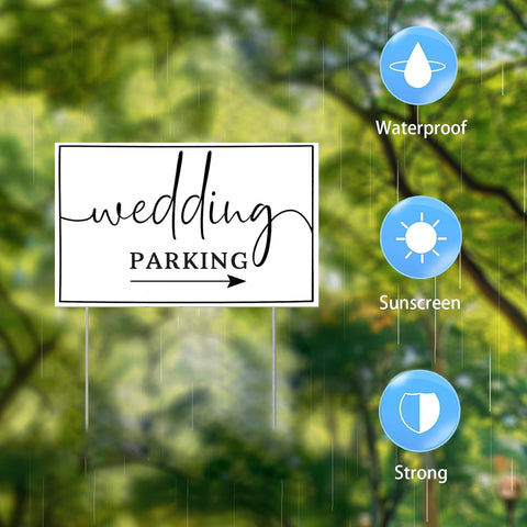 SCNWQ wedding signs elegant decor adds refined touch to ceremony and reception