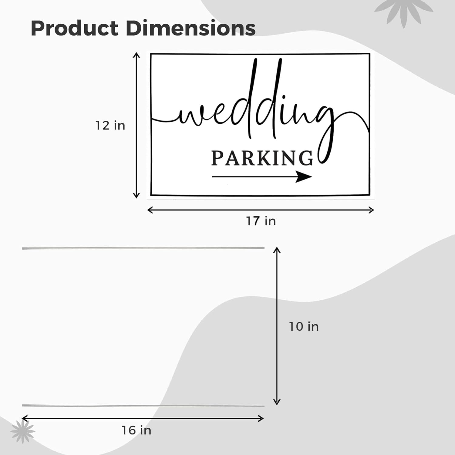 SCNWQ wedding signs outdoor indoor-ready, suitable for venues in any weather