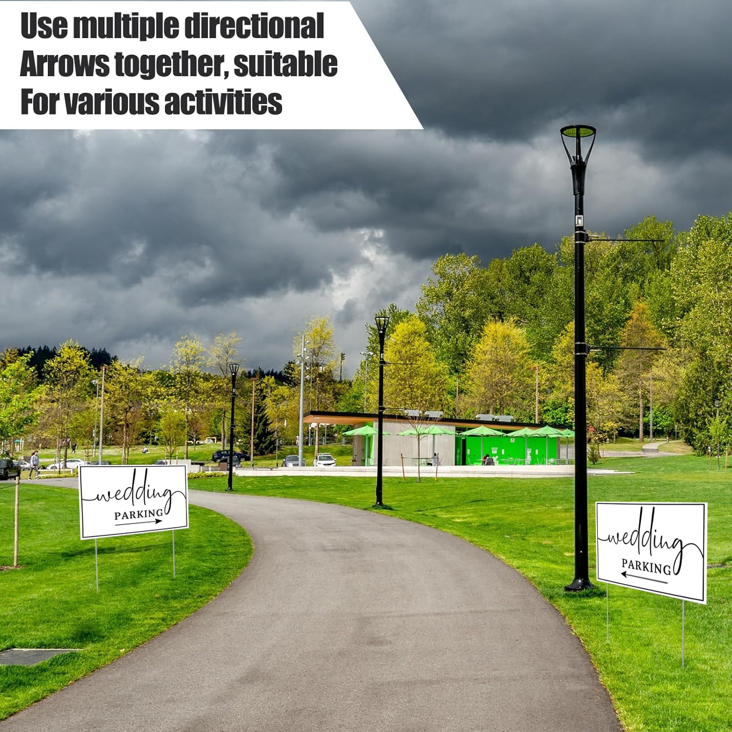 SCNWQ wedding signs waterproof materials resist weather while remaining legible