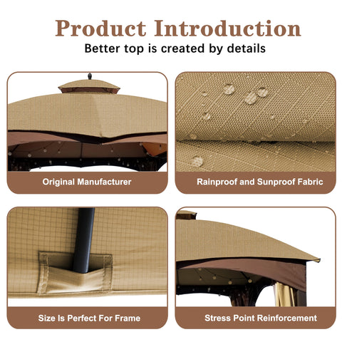 SCOCANOPY stitching detail close-up reinforces durability for long-lasting outdoor use.