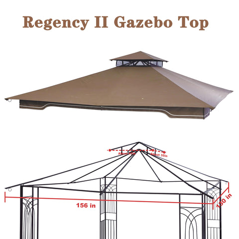 SCOCANOPY brown canopy cover adds weather-ready outdoor shelter.