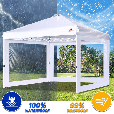 SCOCANOPY clear window sidewall windproof design supports outdoor use