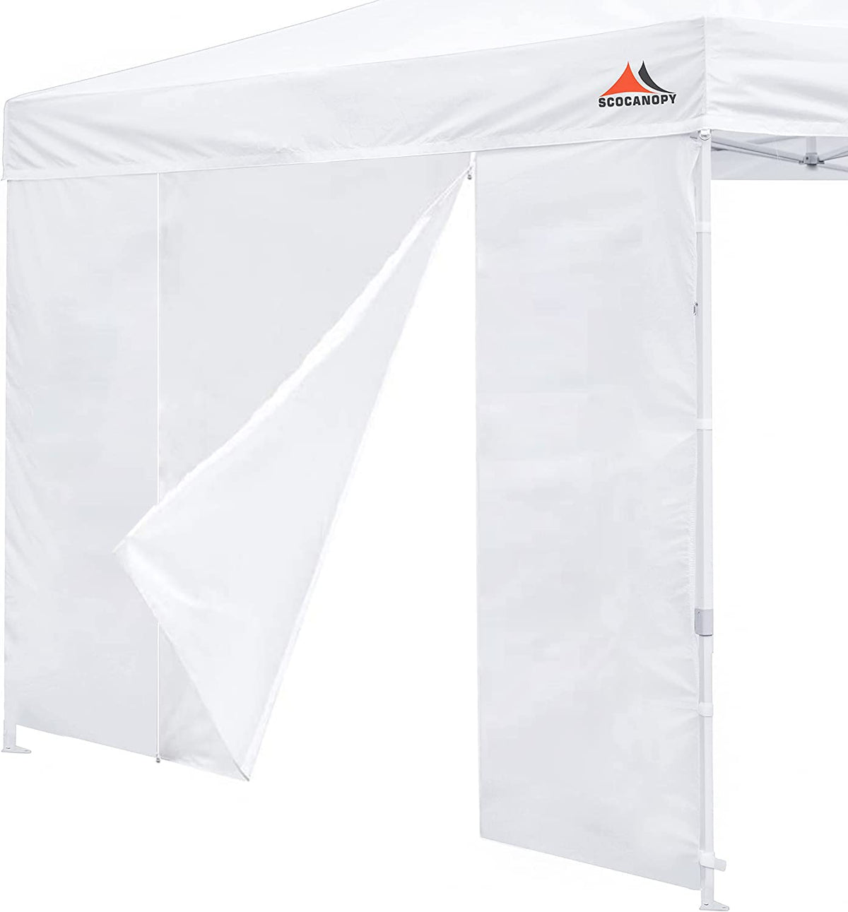 SCOCANOPY door for 10x10 canopy with two central zippers for easy entry.