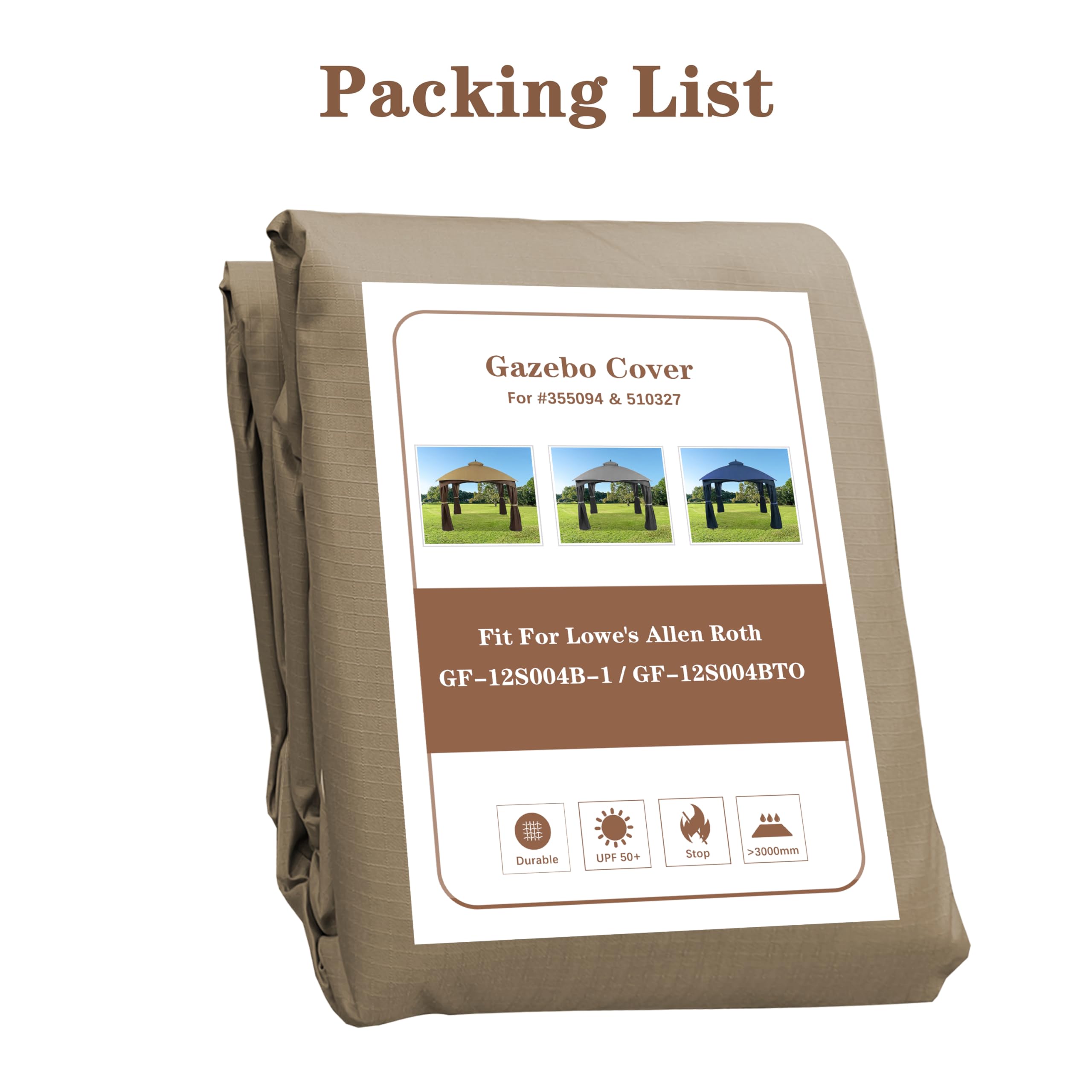 SCOCANOPY khaki ripstop top easy installation promise for quick upgrade