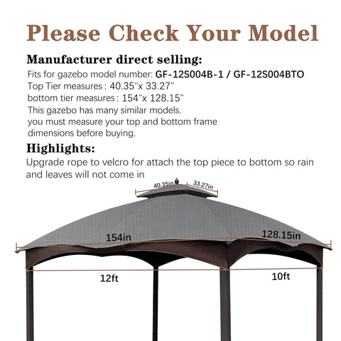 SCOCANOPY Lowe's gazebo top close-up texture, grey ripstop with tear resistance for durability