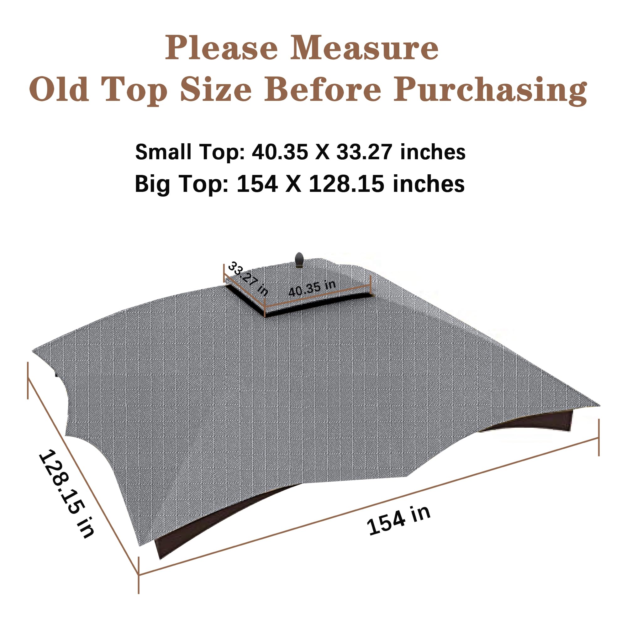 SCOCANOPY replacement top packaging image shows contents and quick installation