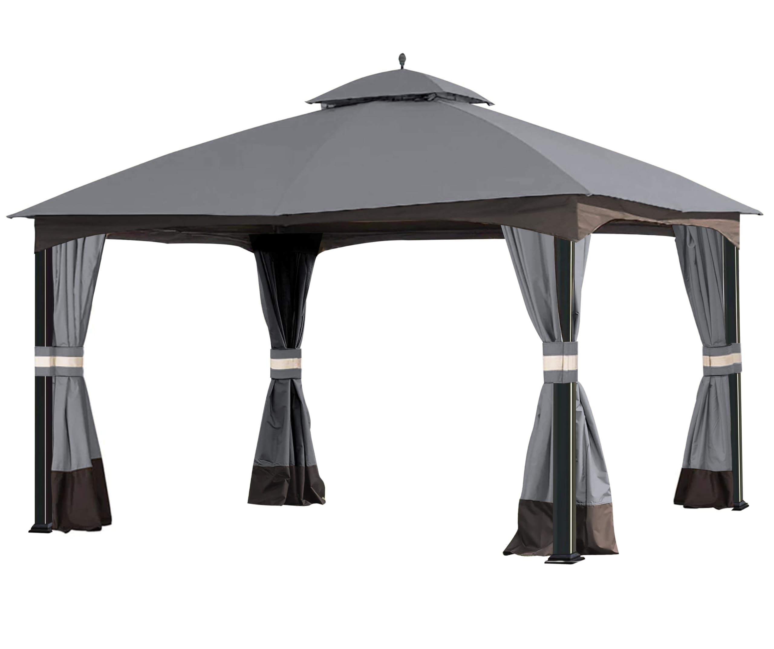 SCOCANOPY Massillon Biscayne top displayed as a replacement for a 10x12 gazebo