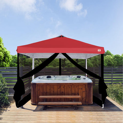 SCOCANOPY mesh sidewall features double doors for easy entry and exit