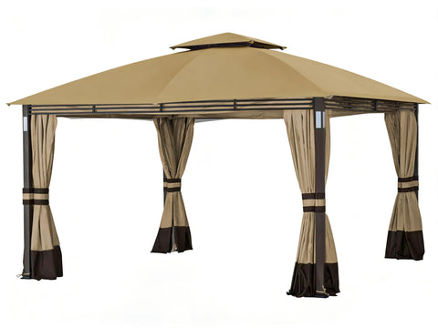 SCOCANOPY Crestfield 11x13 beige canopy top with UV protection for sunny patios