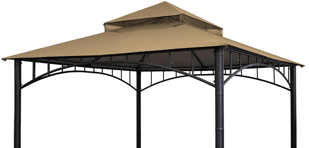 SCOCANOPY replacement roof for L-GZ136PST top view shows precise gazebo fit and shade upgrade.